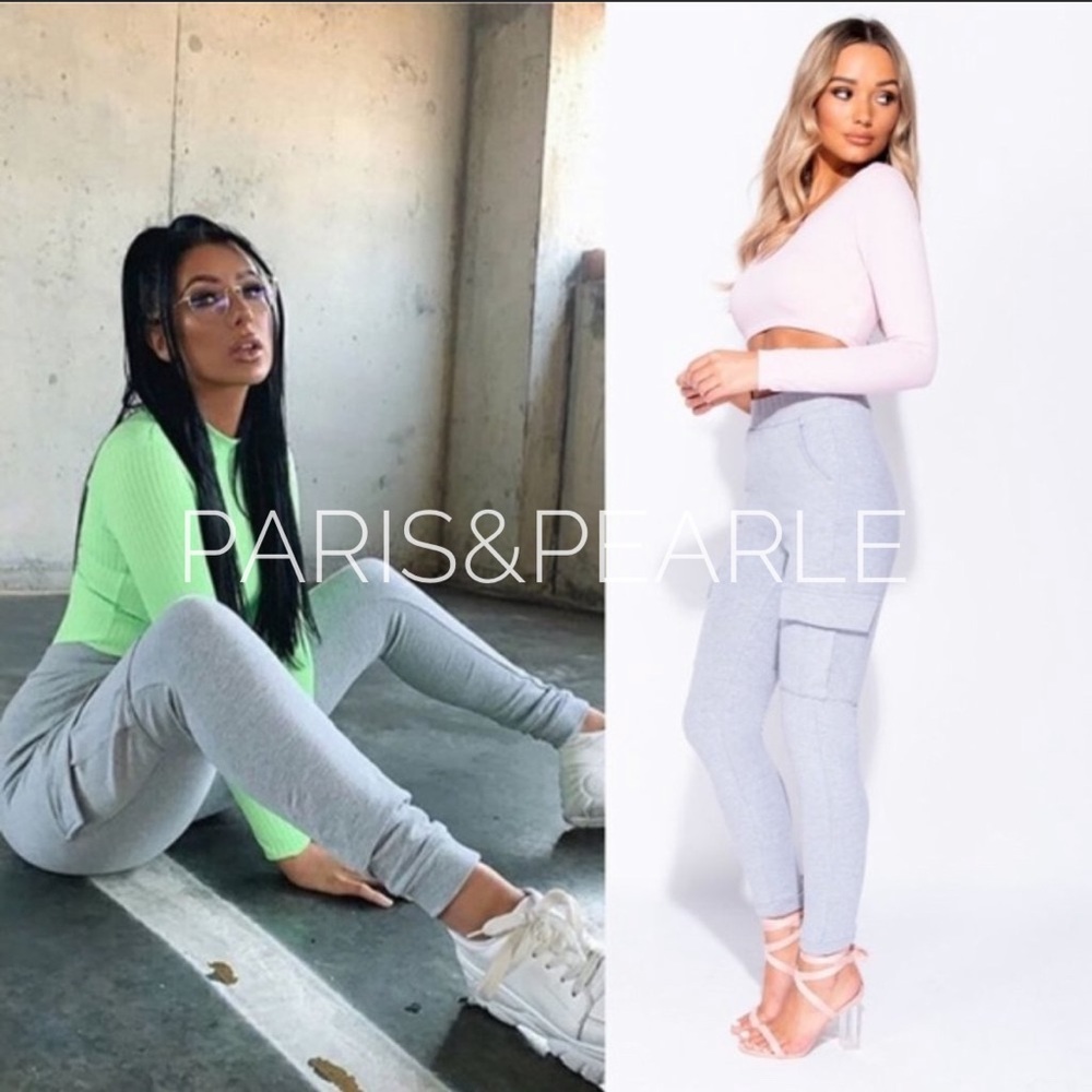 Mazie Gray High Waist Side Pockets Joggers